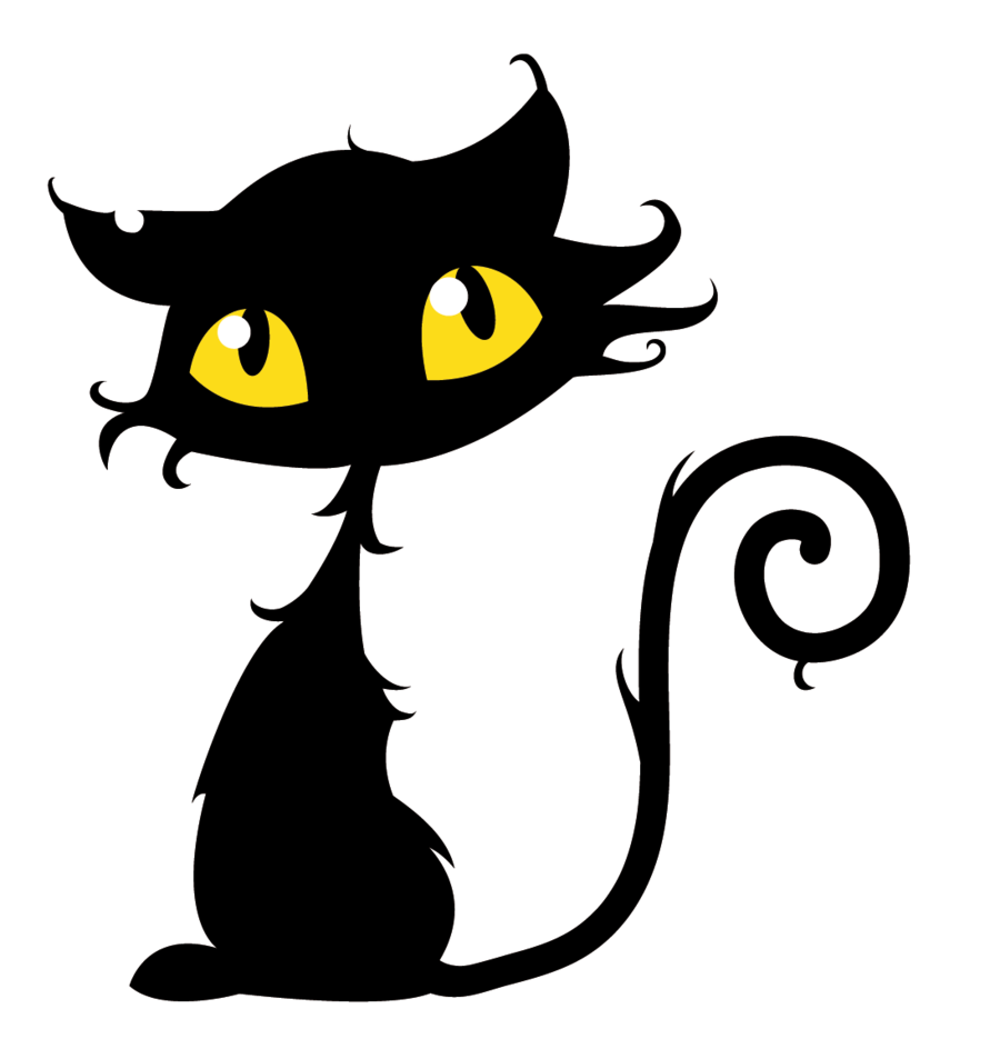 Halloween Black Cat Clip Art