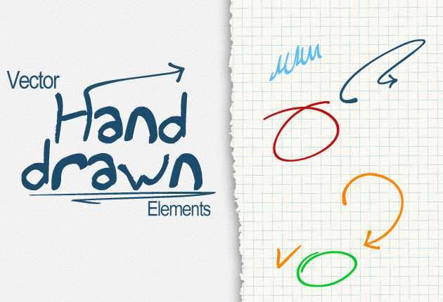 5 Hand Drawn Circle Vector Images