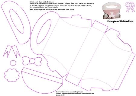 Handbag Shaped Box Template