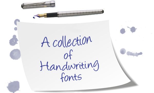 Handwriting Fonts Free Download