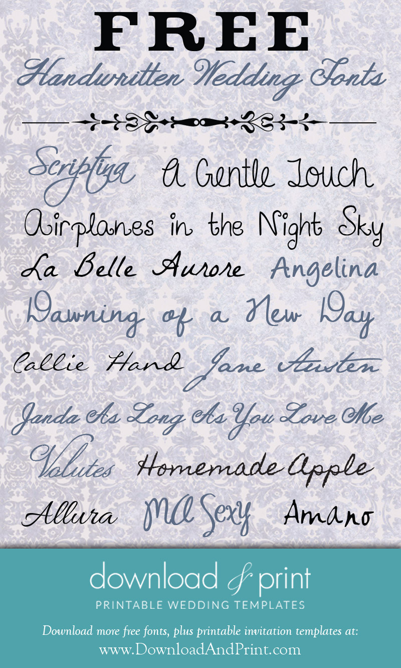 free cursive fonts for microsoft word