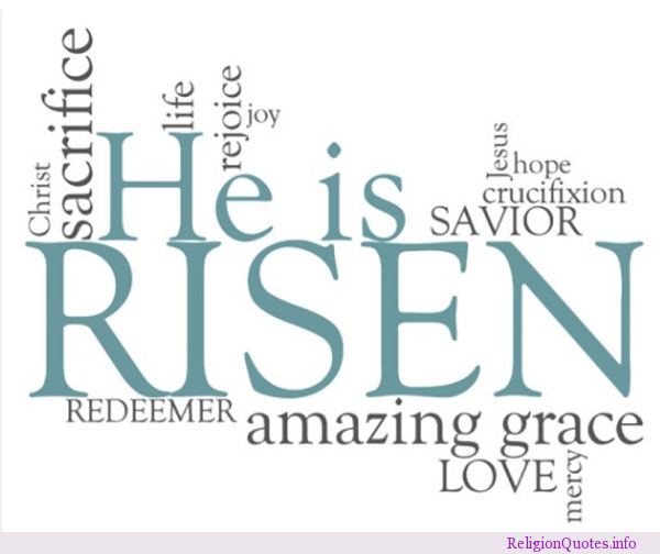 He Is Risen Christian Easter Clip Art Free