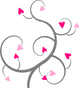 Heart Swirl Clip Art