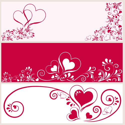 Heart with Banner Vector
