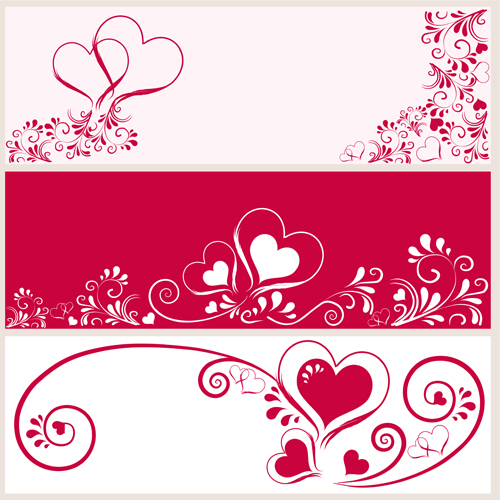 Heart with Banner Vector Heart with Banner Vector