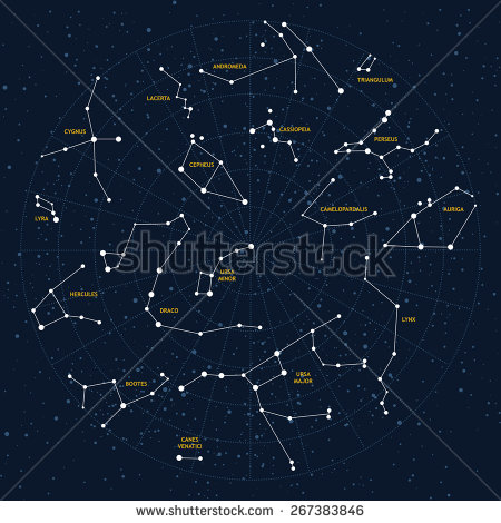 Hercules Star Constellation Map
