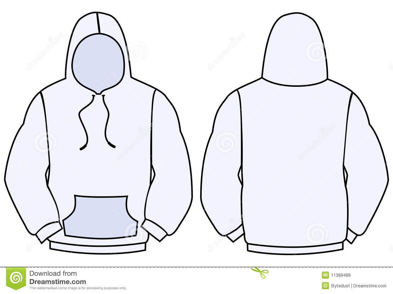 Hoodie Sweatshirt Template