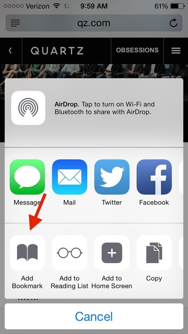 How to Access Safari Bookmarks iPhone