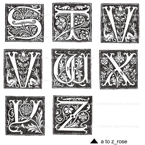 Illuminated Letters Clip Art Illuminated Letters Clip Art