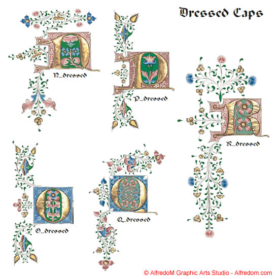 Illuminated Manuscript Font Illuminated Manuscript Font