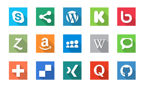 Individual Social Media Icons