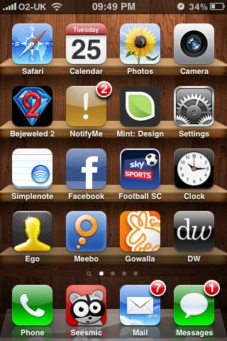 iPhone Screen Icons
