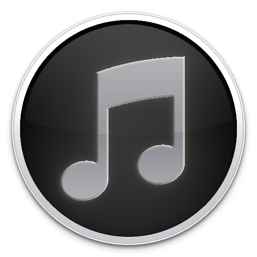 iTunes Logo Icon Black