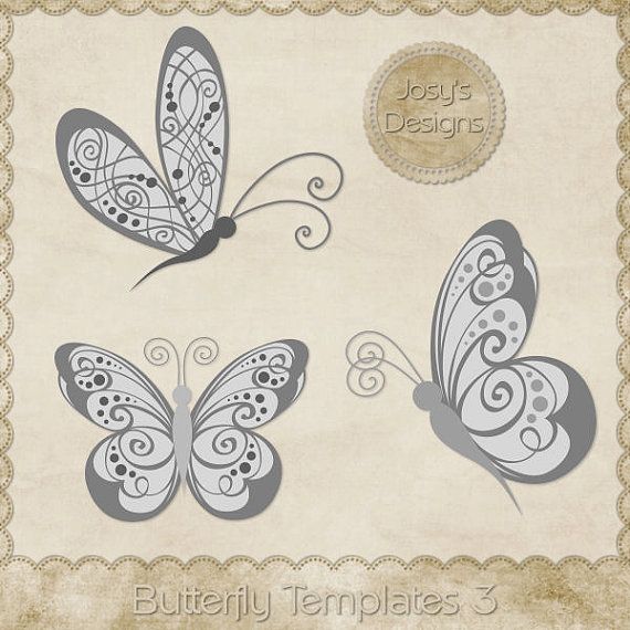 JC 3 Butterfly Templates
