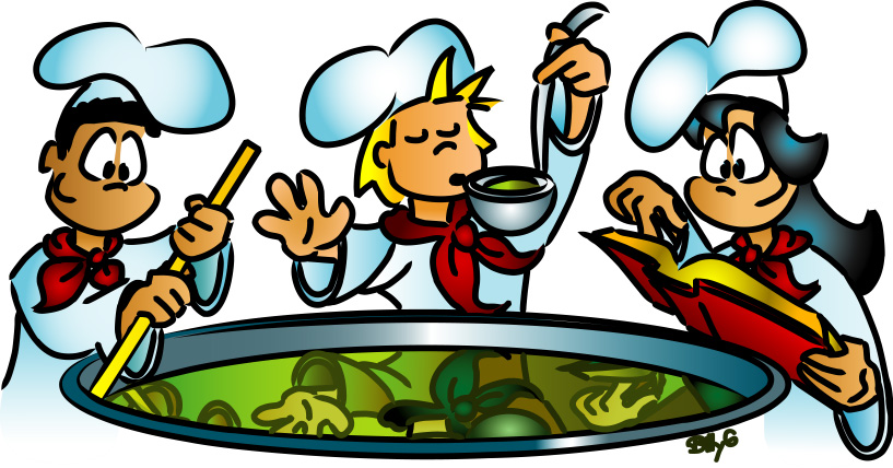 Kids in the Kitchen Cooking Clip Art Free