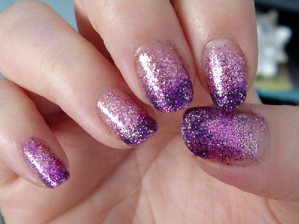 Light Purple Nail Art Design