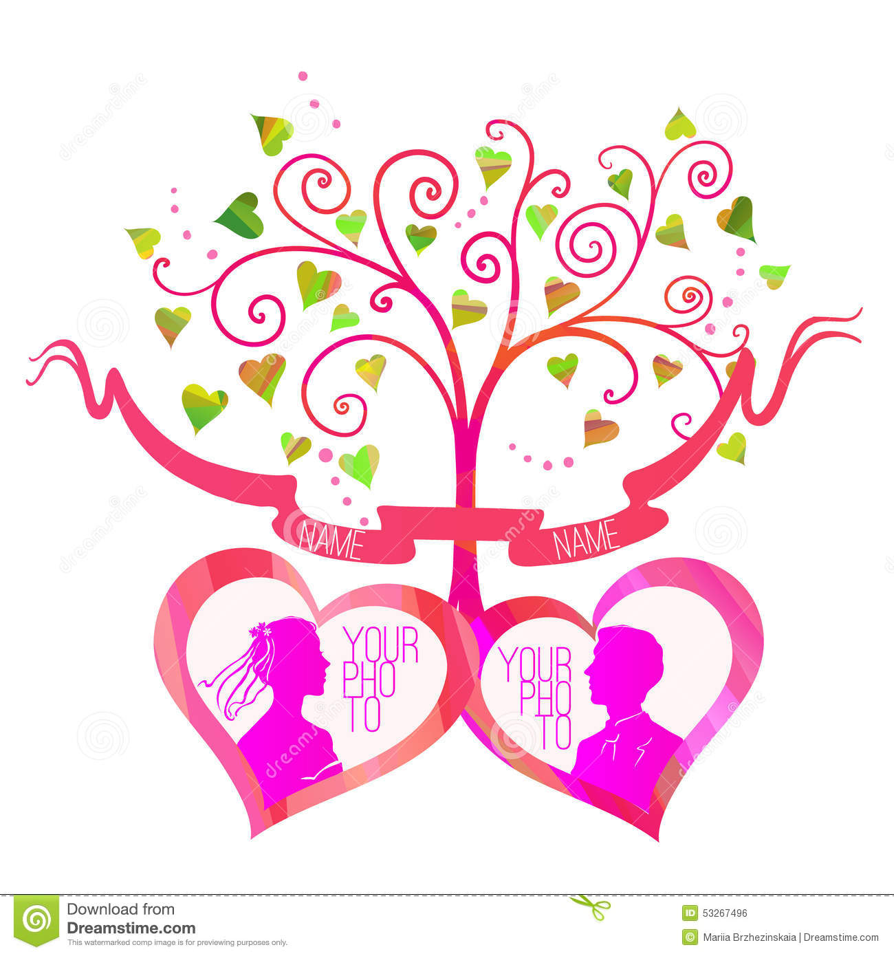 Love Tree Vector Love Tree Vector