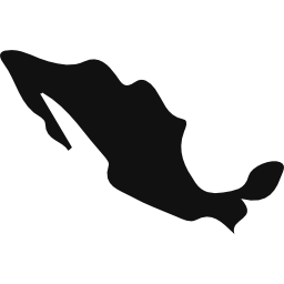 Mexico Map Black Silhouette Mexico Map Black Silhouette