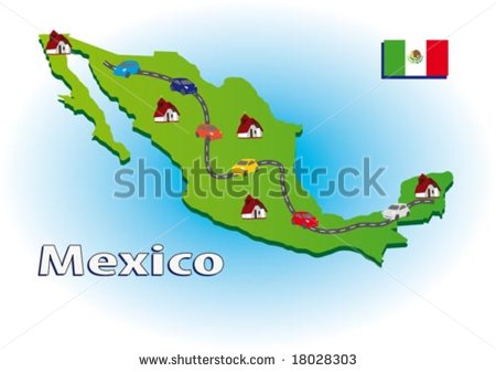 Mexico Vector Map Icon Mexico Vector Map Icon