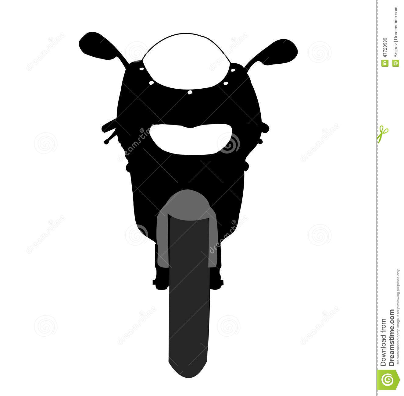 Motorcycle Front View Vector Motorcycle Front View Vector