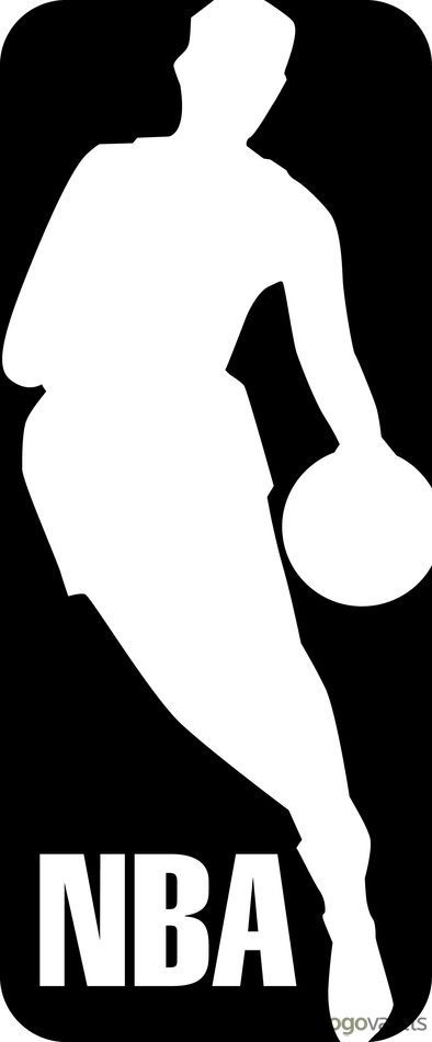 NBA Logo Black and White