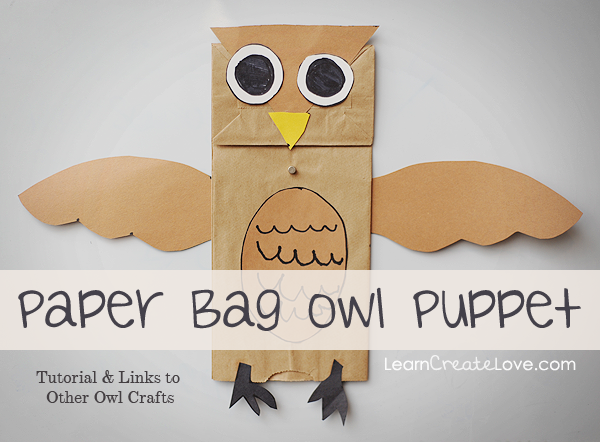 Owl Paper Bag Puppet