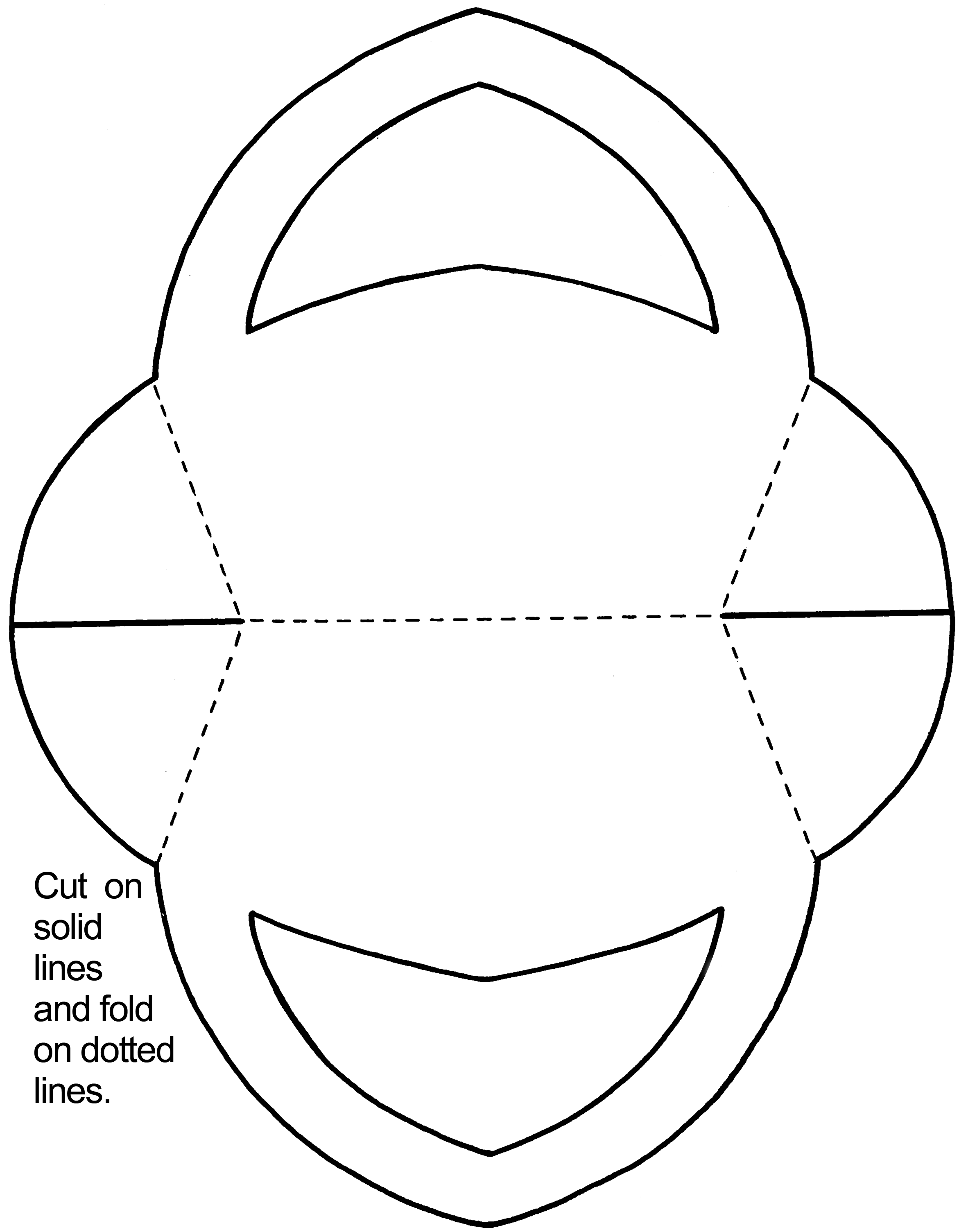 Paper Easter Basket Template