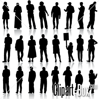 People Standing Silhouette