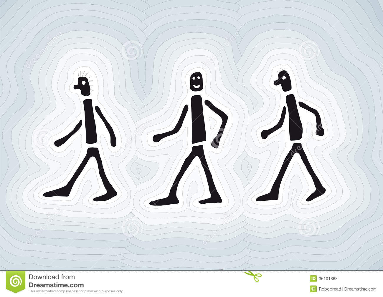 People Walking Royalty Free