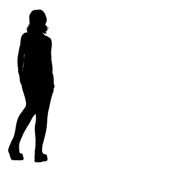 Person Standing Silhouette Woman