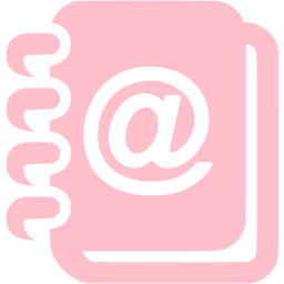 Pink Contact Book Icon