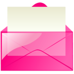 Pink Email Icon