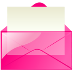 Pink Email Icon Pink Email Icon