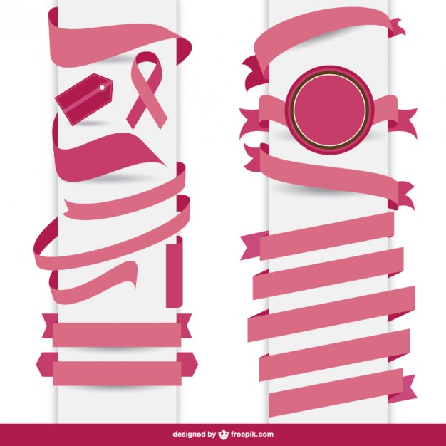 Pink Ribbon Vector Free