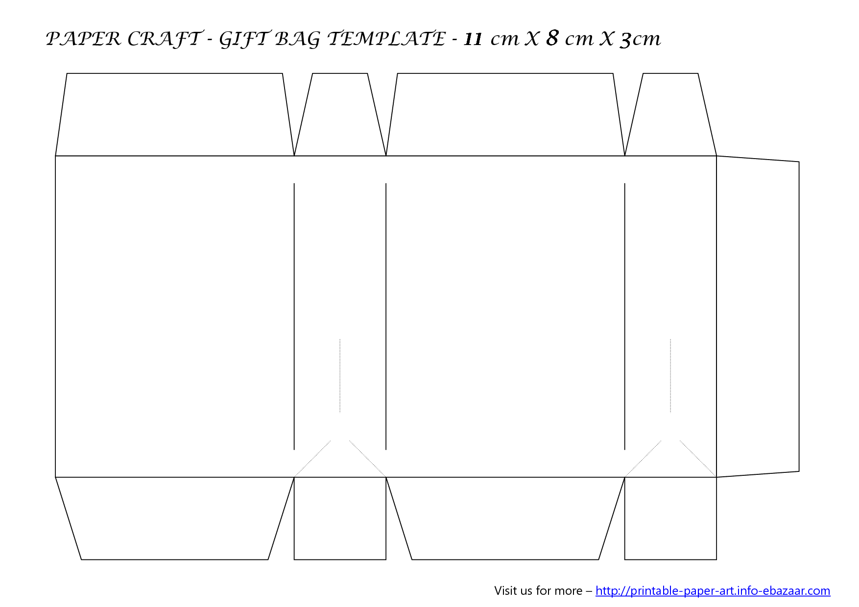 Printable Paper Bag Template Printable Paper Bag Template