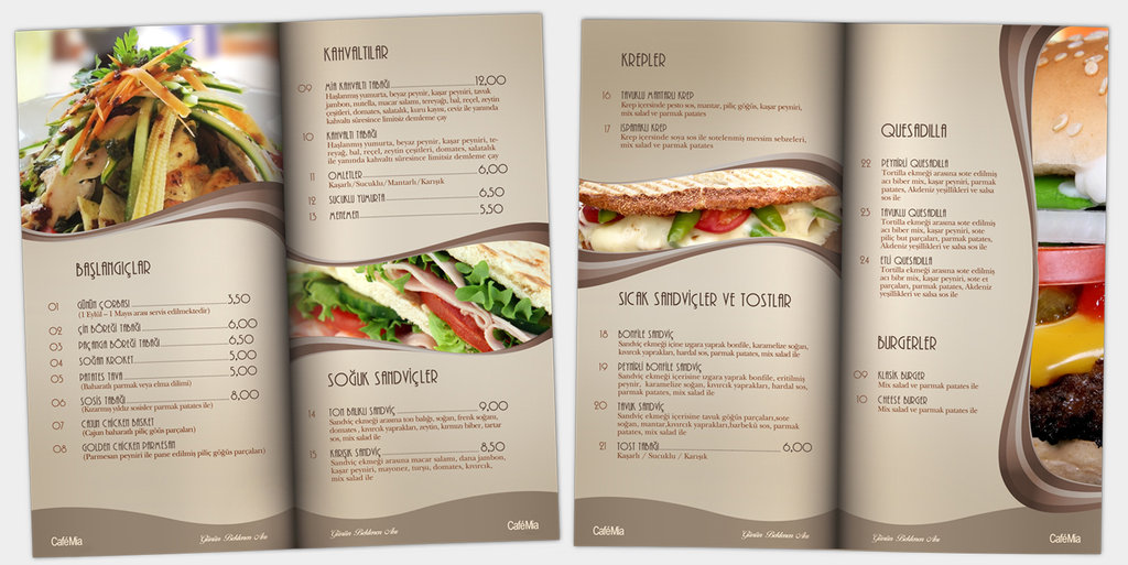 Restaurant Menu Design Ideas