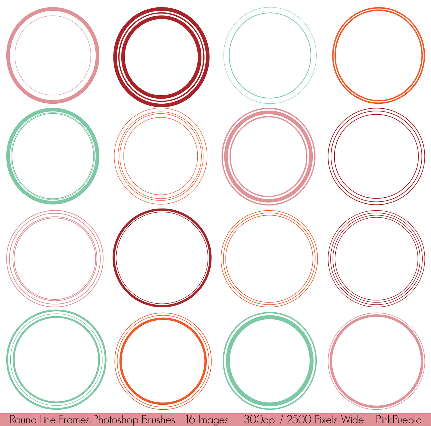 Round Photoshop Frames Template