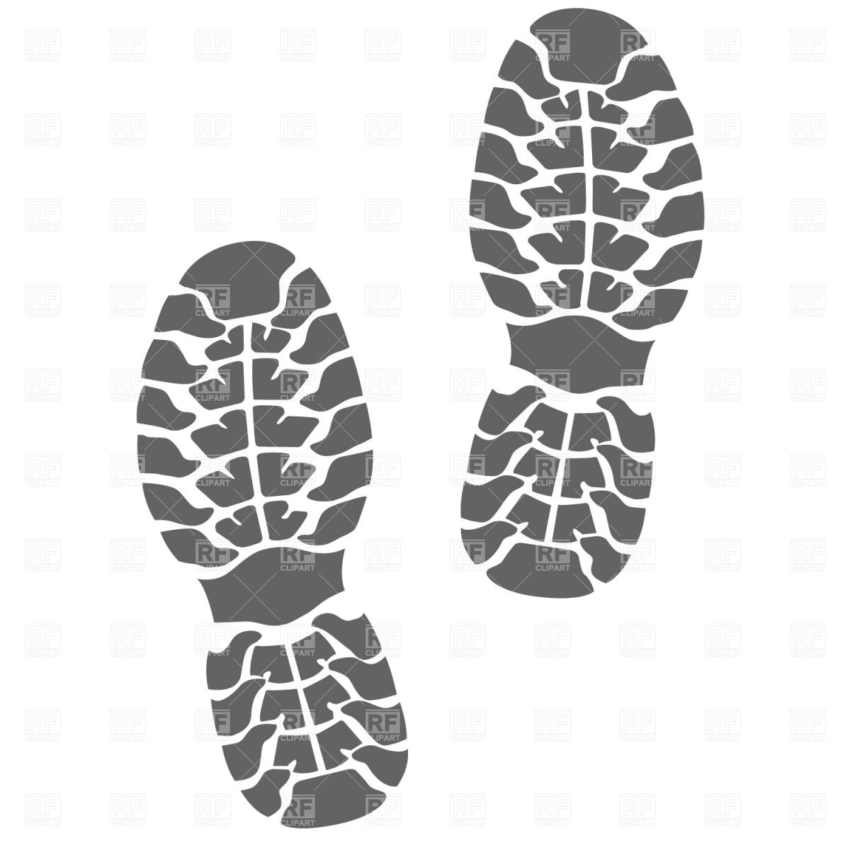 Running Shoe Prints Clip Art Free