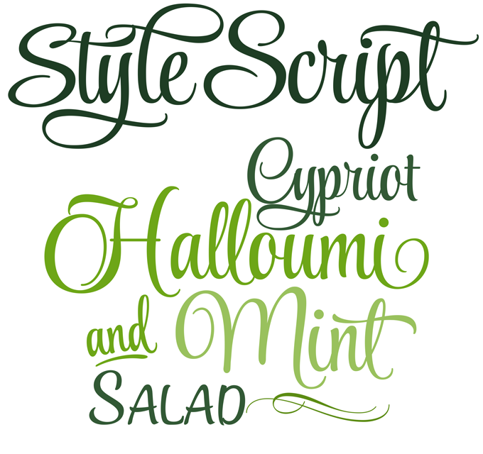 Script Font Styles