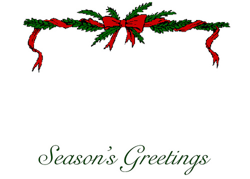 Season's Greetings Card Templates Free