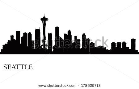 12 Seattle Skyline Vector Images