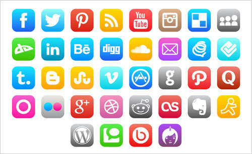 17 Apple Social Media Icons 2014 Images