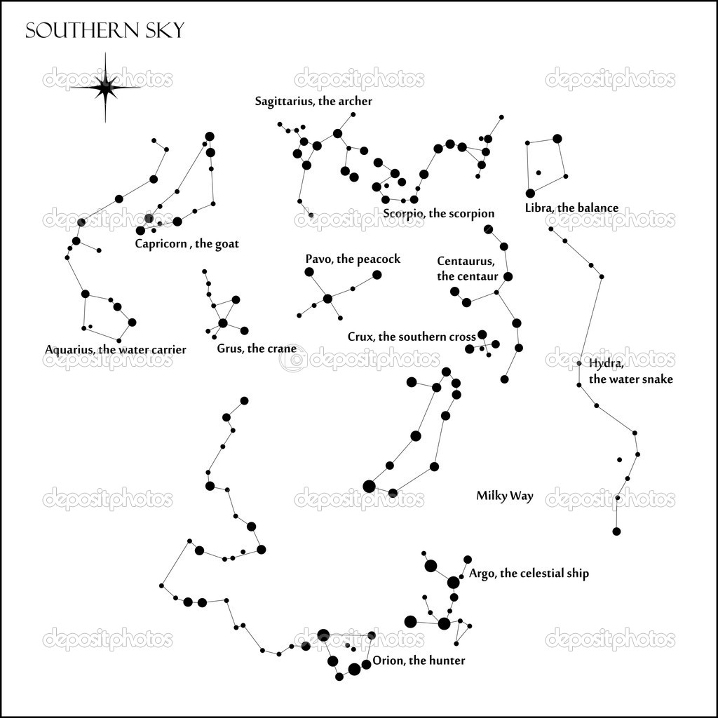 Southern Constellation Map