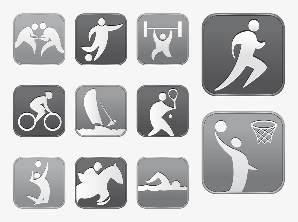 Sport Icons Vector Free