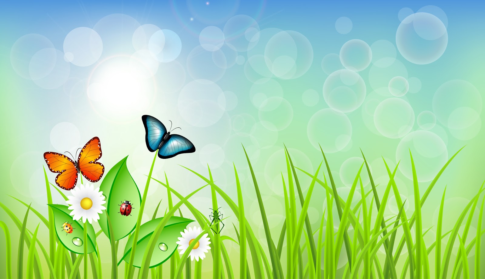 16 Photos of Spring Cartoon Landscape Vector