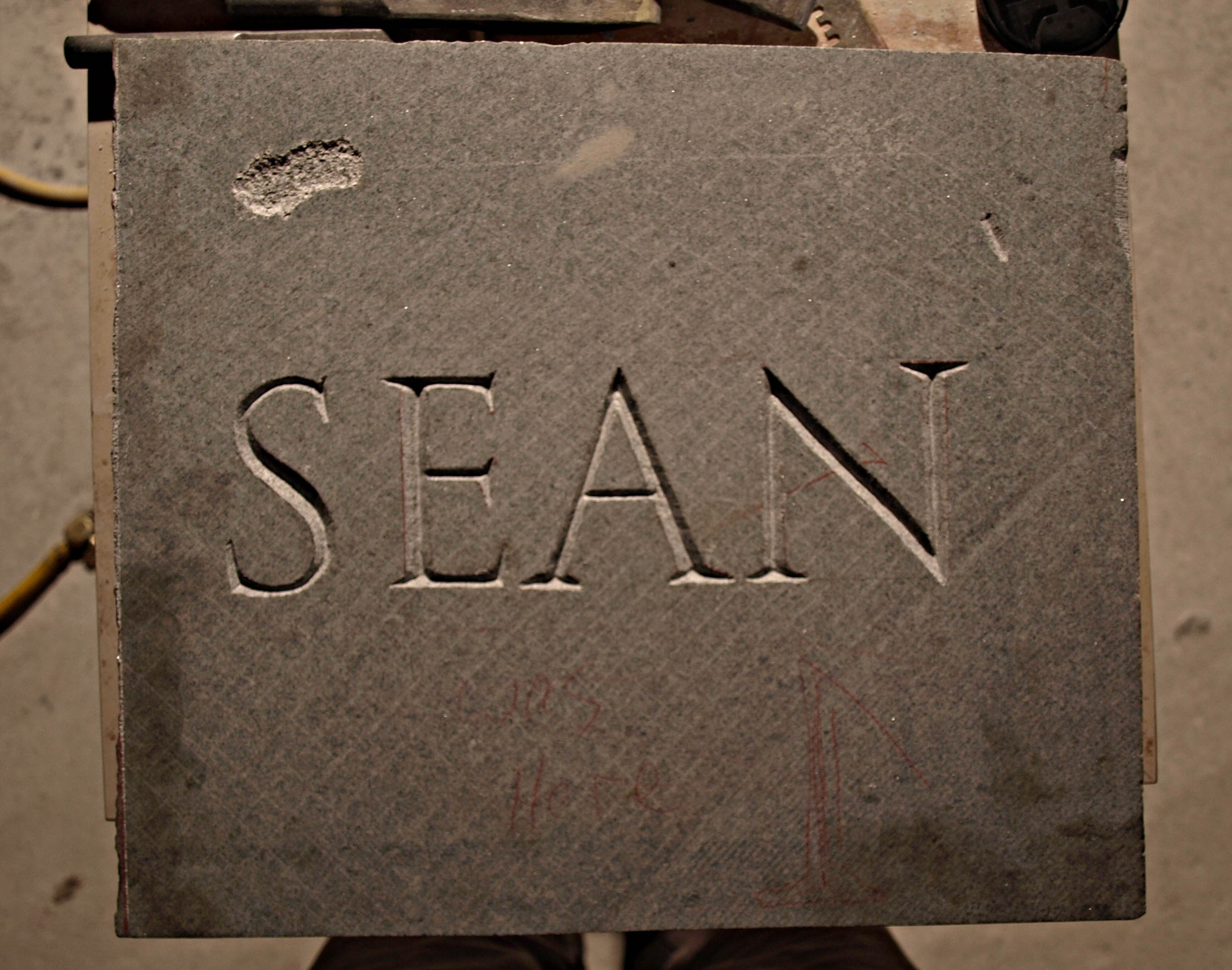Stone Carved Letters Font