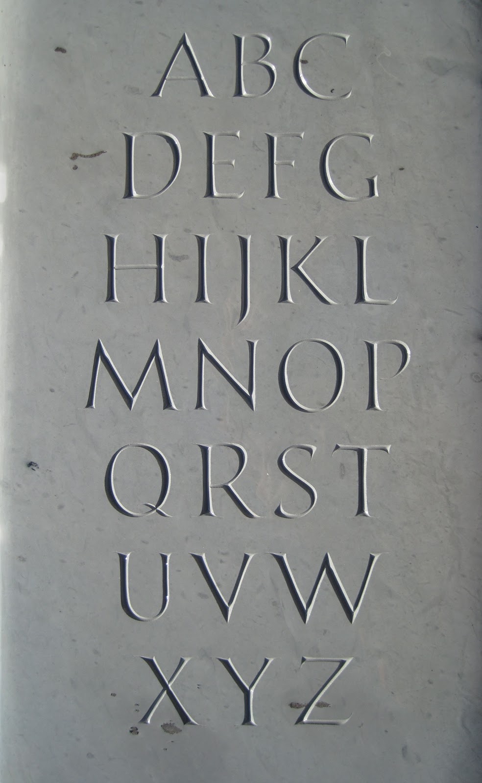 Stone Carved Letters Font