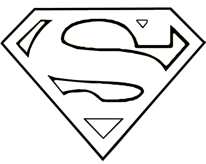 Superman Logo Outline