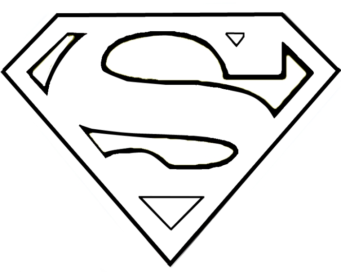 Superman Logo Outline Superman Logo Outline