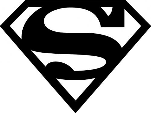 Superman Logo Silhouette Superman Logo Silhouette